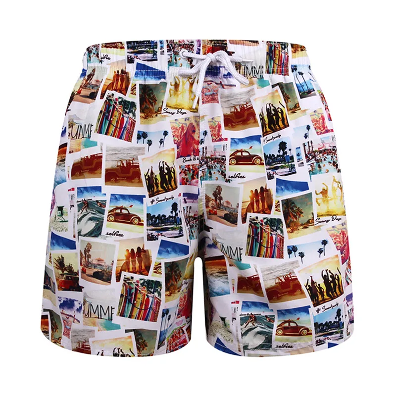 

Casual Men Shorts Swimwear Beach Board Summer Shorts Picture Swimsuits Running Sports Surffing Pants Shorts