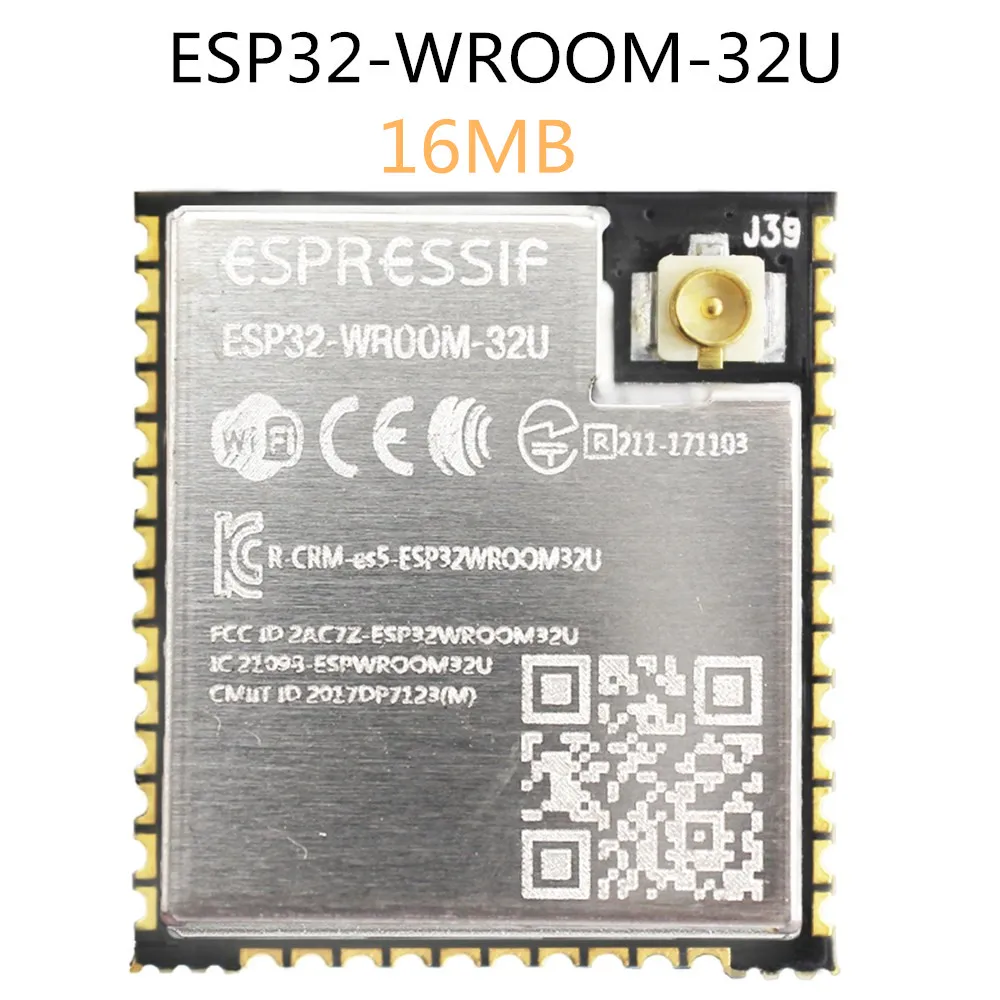 ESP32-WROOM-32U 16MB ESP32 4 Мб/16 Мб ESP32-WROOM-32 ESP32-WROOM-32D ESP32-WROOM-32U ESP32-S ESP32-WROVER ESP32-WROVER-IB ESP32-WROVER-B ESP32-SOLO-1 - Цвет: ESP32-WROOM-32U 16MB