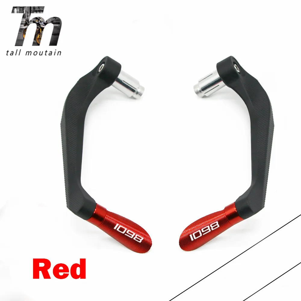 

For Ducati 1098 1098S 1098R Motorcycle 7/8" 22mm Universal CNC Handlebar Grips Handle Bar Brake Clutch Levers Guard Protector