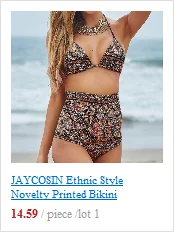 JAYCOSIN women swimwear Simple Leaf Print Bikini Beach Bathing Sports Sexy Thin Tube Top Fashion Bikini Swimsuit Hot Sale White