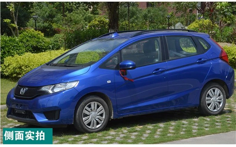 Алюминиевый сплав Багажник На Крышу для Honda fit Jazz- балка рельсов поддержки для багажа Топ поперечный бар рейку коробки