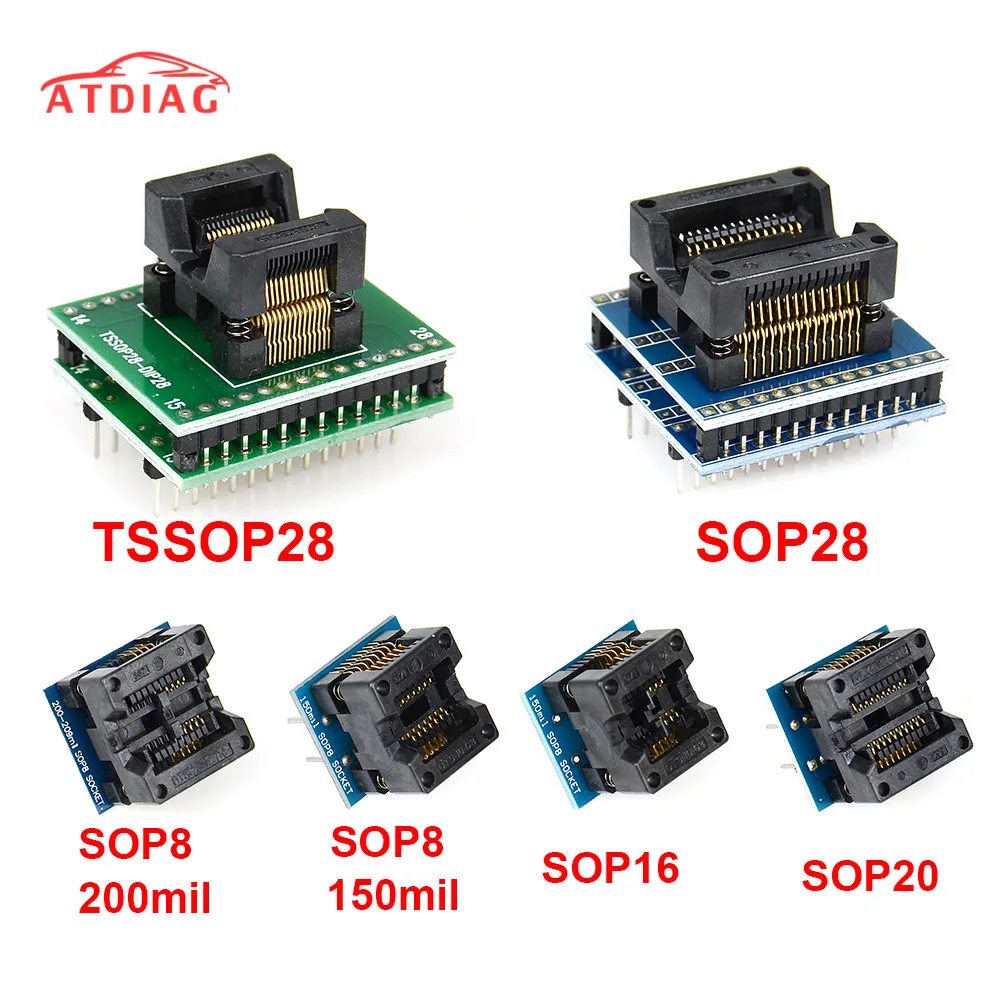 Адаптер для смартфона SOP20 SOP16 SOP8 150 мил 200 К DIP8 tssop20 ssop20 tssop8 | Автомобили и мотоциклы