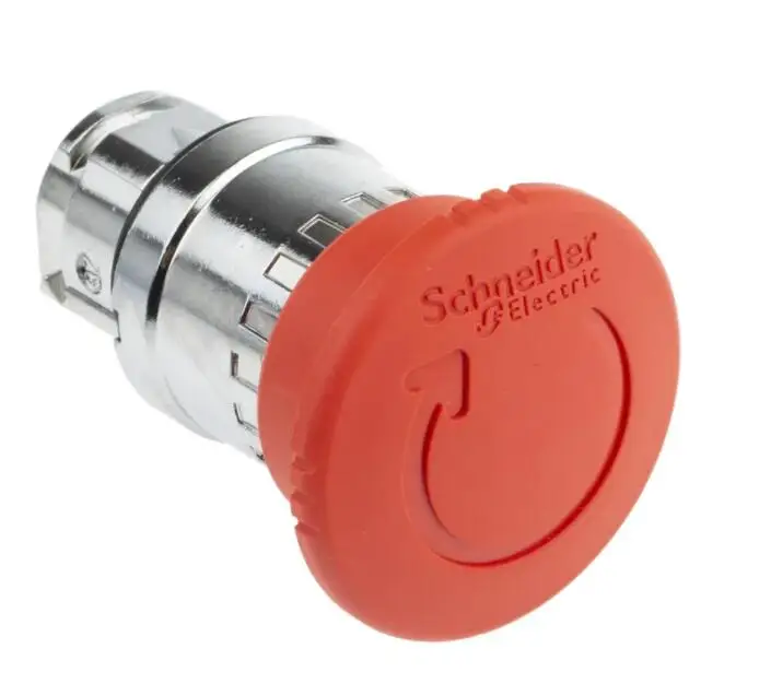 ZB4BS844 Emergency stop head, switching off, metal, red mushroom &Oslash;40, &Oslash;22, trigger latching turn to release