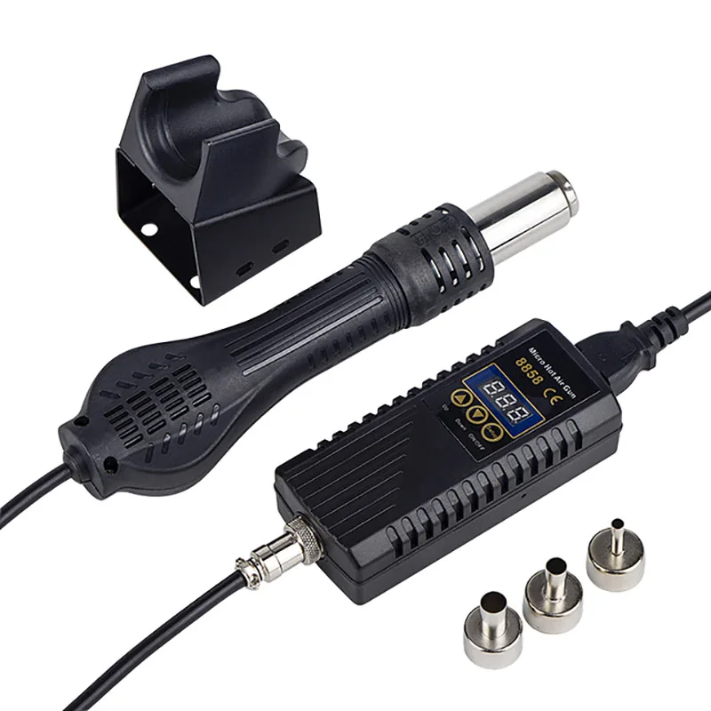 Hot air gun 8858 Micro Rework soldering station LED Digital Hair dryer for 700W Heat Gun welding repair tools | Инструменты