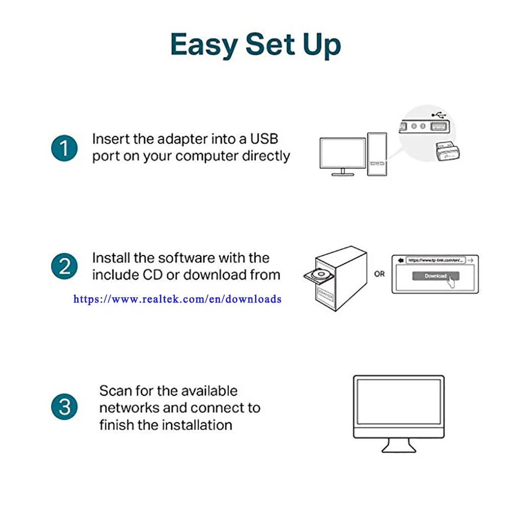 Беспроводной мини адаптер KEBIDU USB 2 0 Wi Fi 150 м сетевая LAN карта Мбит/с 802 11 ngb REALTEK