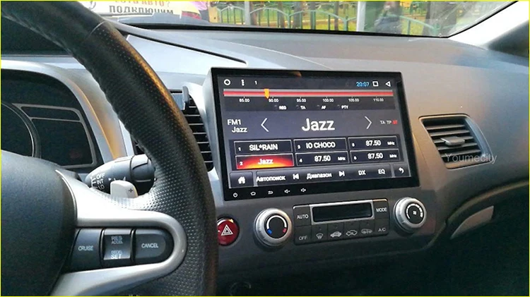 Clearance Android 9.0 Octa Core Car dvd Video headUnit dvd For Honda Civic 2006-2011 Capacitive screen 1024 *600 RDS radio wifi  bluetooth 4