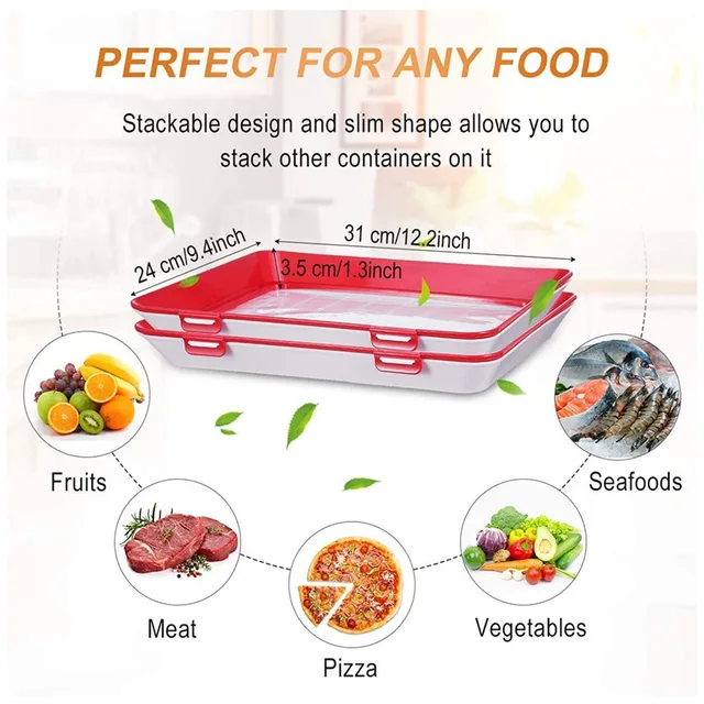 SKUSHOPS Creative Reusable Food Storage Tray