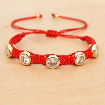

BLUESTAR Fashion Bohemian Lady Woven Miyuki Bead Bracelet Handmade Braided Crystal Miyuki Bead Bracelets