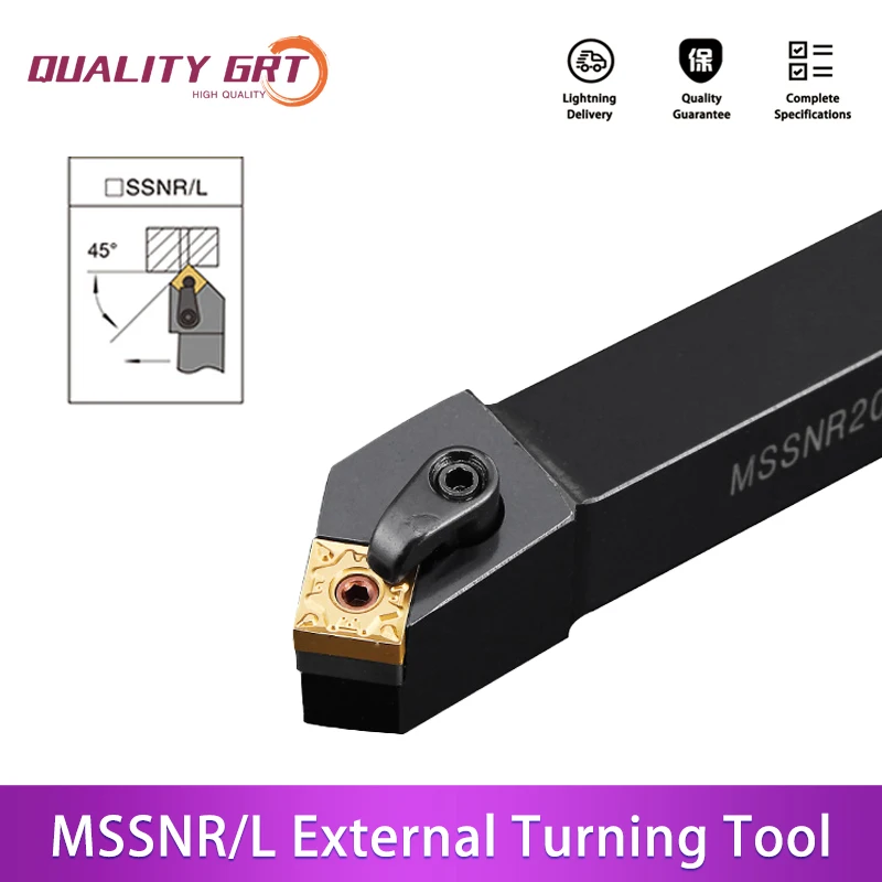 Q.Grt MSSNR1616H12 MSSNR2020K12 MSSNR2525M12 внешние фрезы SNMG MSSNR токарный инструмент с ЧПУ режущие