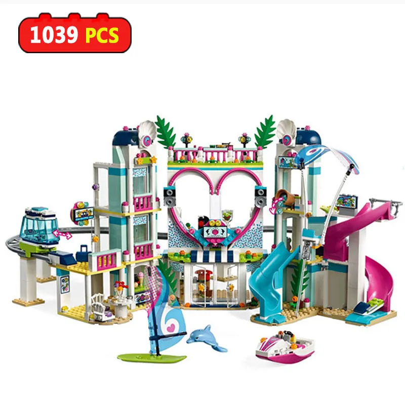 

Girls Heartlake City Amusement Park Castle Building Blocks Compatible Legoinglys Friends Bricks Educational Toys for Girls