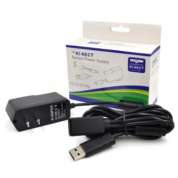 

UK/EU/US Plug AC Adapter Replacement Charger USB Home Wall Charging Power Supply for Microsoft XBox360 Kinect Sensor 100V-240V