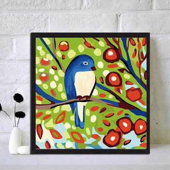 

5D DIY Diamond Painting Full Drill Branch Bird Cross Stitch DIY Craft Cross Embroidery Eco-friendly Embroidery Kit Craft