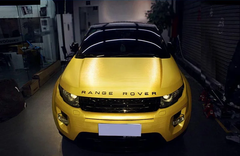 Gold Brushed Metallic Vinyl Wrap-3