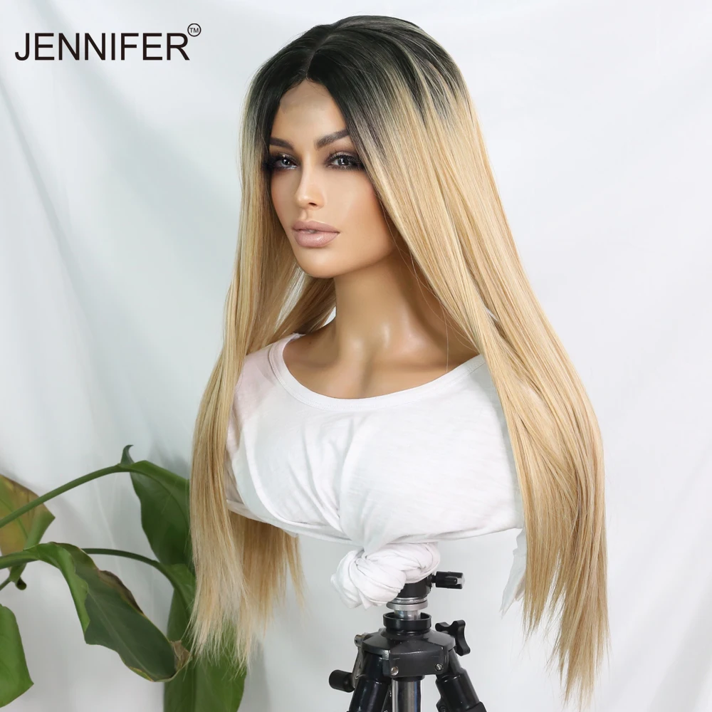 Lace Wigs Synthetic Women Hair Straight Cosplay/daily Part for 26inch Long 4-Color-Optional