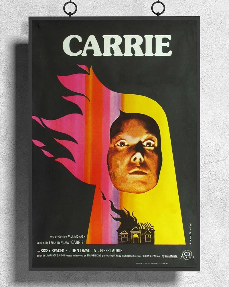 Poster A4 filme - clássicos do terror (Carrie, O Iluminado, Sexta-feira 13,  Halloween, O Exorcista, A Hora do Pesadelo, Psicose e mais)