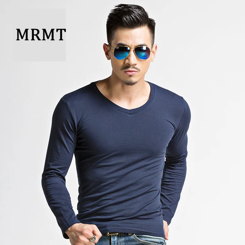 

Qiu dong fan of army men's long sleeve T-shirt pure color round collar render blouse guanggu shan men's foreign trade
