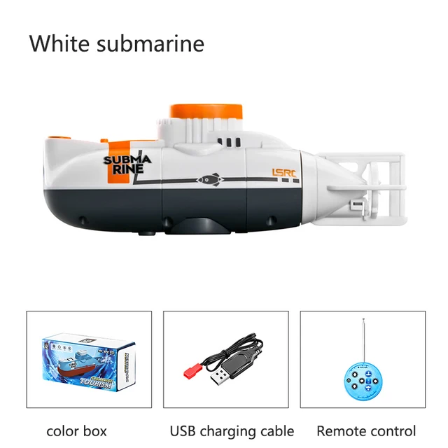 Remote control submarine children's diving aquarium toy Mini military model remote control simulation nuclear submarine 5