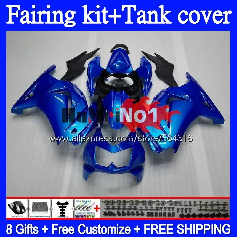 Kit For KAWASAKI EX250 ZX250 R 2008 2009 2010 2011 2012 94MC.29 EX250R ZX EX 250 250R ZX250R 08 09 10 11 12 Pearl blue Fairing Kit For KAWASAKI EX250 ZX250 R 2008 2009 2010 2011 2012 94MC.29 EX250R ZX EX 250 250R ZX250R 08 09 10 11 12 Pearl blue Fairing
