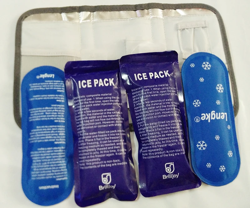 Brilljoy портативный рефрижератор аптечка для инсулина медицинский пакет со льдом лекарственный диабетический дорожный холодильник коробка изолирующая, алюминивая фольга мешок льда