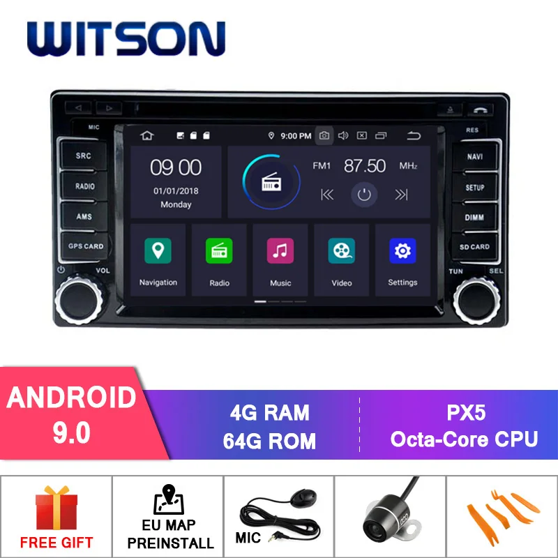 

WITSON Android 9.0 4GB RAM+64GB FLASH 8 Octa Core CAR DVD for SUBARU Forester Impreze GPS NAVIGATION +DVR/WIFI+DSP+DAB+OBD