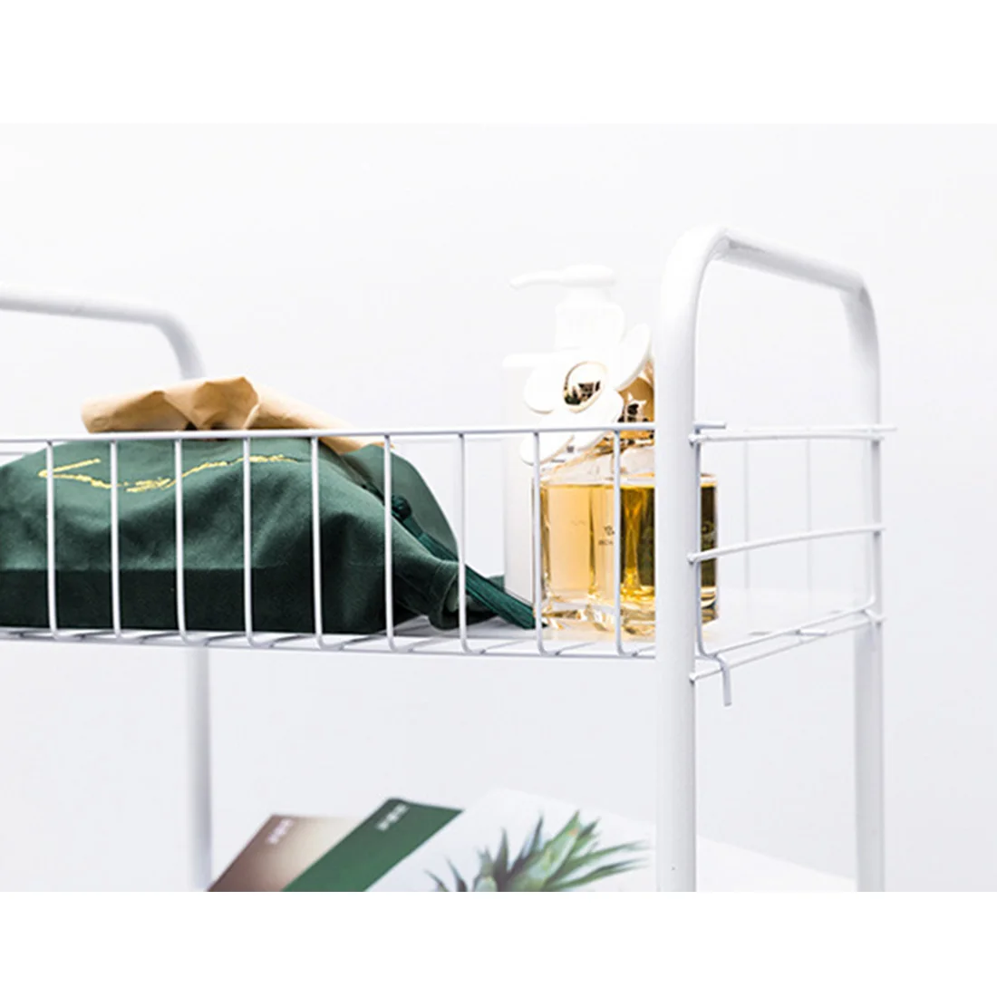 2/3-Tier Rolling Basket органайзер для хранения универсальные колеса для домашнего офиса Держатели и стойки для хранения домашнего хранения и организации