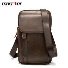 Gu First Layer Cowhide Small Bag Fashion Shoulder Bag Multi-Functional Belt 6.5-Inch Mobile Phone Waist Bag