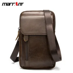 Gu First Layer Cowhide Small Bag Fashion Shoulder Bag Multi-Functional Belt 6.5-Inch Mobile Phone Waist Bag