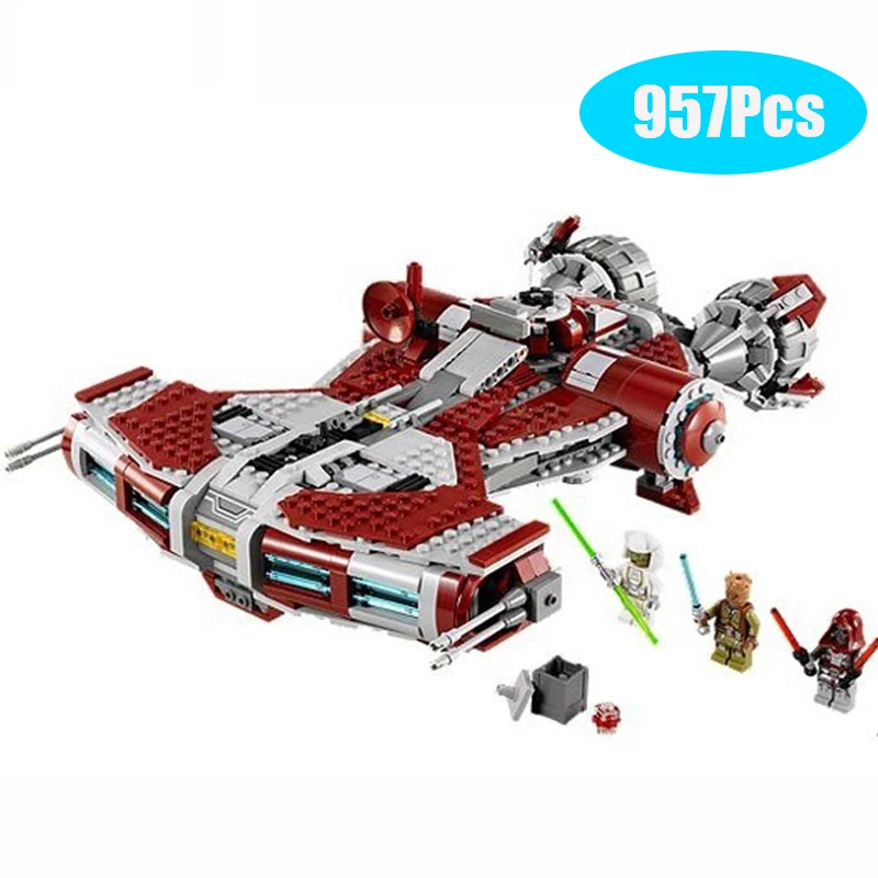 

In stock lepining Star Wars Jedi Defender Class Cruiser 957Pcs Compatible lepining starwars Building Blocks