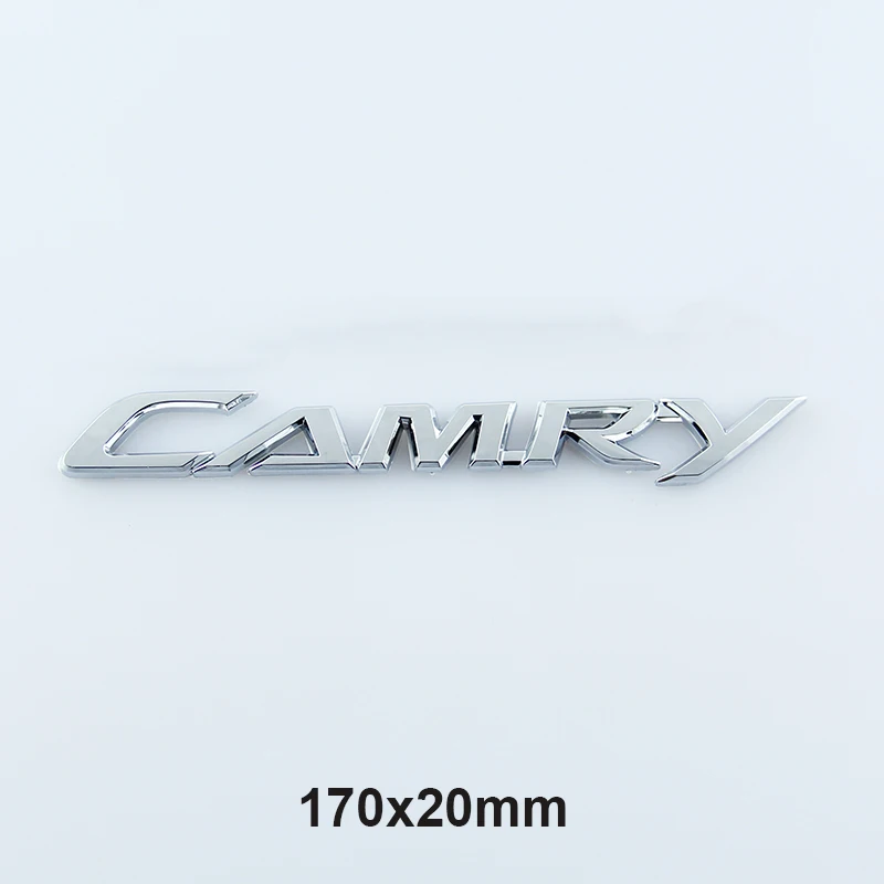 Хромированная эмблема с буквами ограниченная спортивная марка X COROLLA 240G PREVIA CAMRY VVT-i V8 VIGO 5,7 VX-R GX-R TRD наклейка на багажник автомобиля для Toyota - Цвет: CAMRY