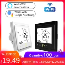 Termostato Wifi умный Wifi Термостат газовый Bolier водонагреватель терморегулятор для Echo Google Home Tmall Genie IFTTT