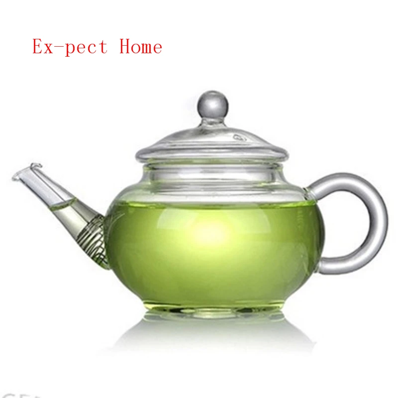 Clear Glass Scented Tea Pots 250ml Heat Resisting High Borosilicate