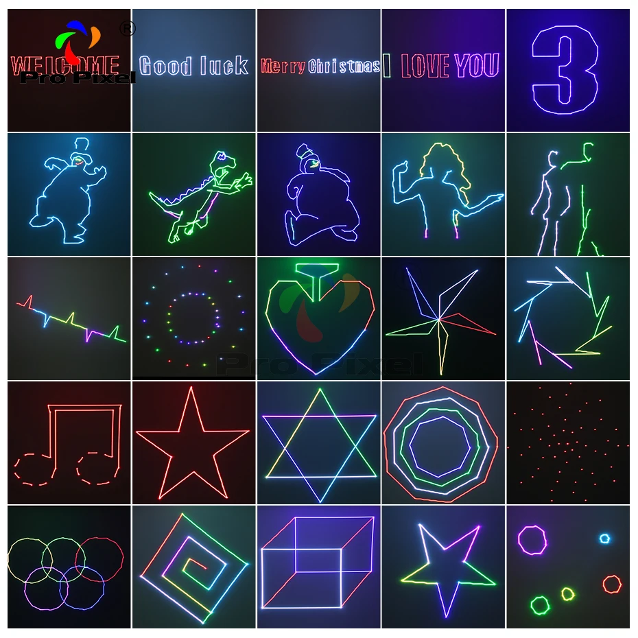 1 Вт 3 6 сценический лазерный светильник анимационный RGB DJ шоу полноцветный