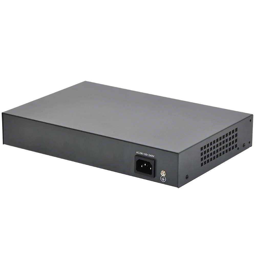 52 В Пассивный коммутатор POE с 8 10/100 Мбит/с PoE портом и 2 гигабитным портом Uplink подходит для ip-камеры/AP/системы видеонаблюдения