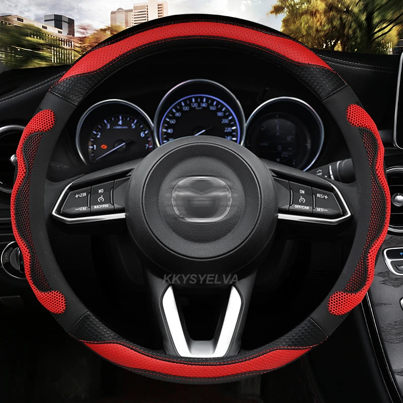 

Кожаные чехлы на руль для Mazda 2 Demio Mazda3 Atenza Mazda6