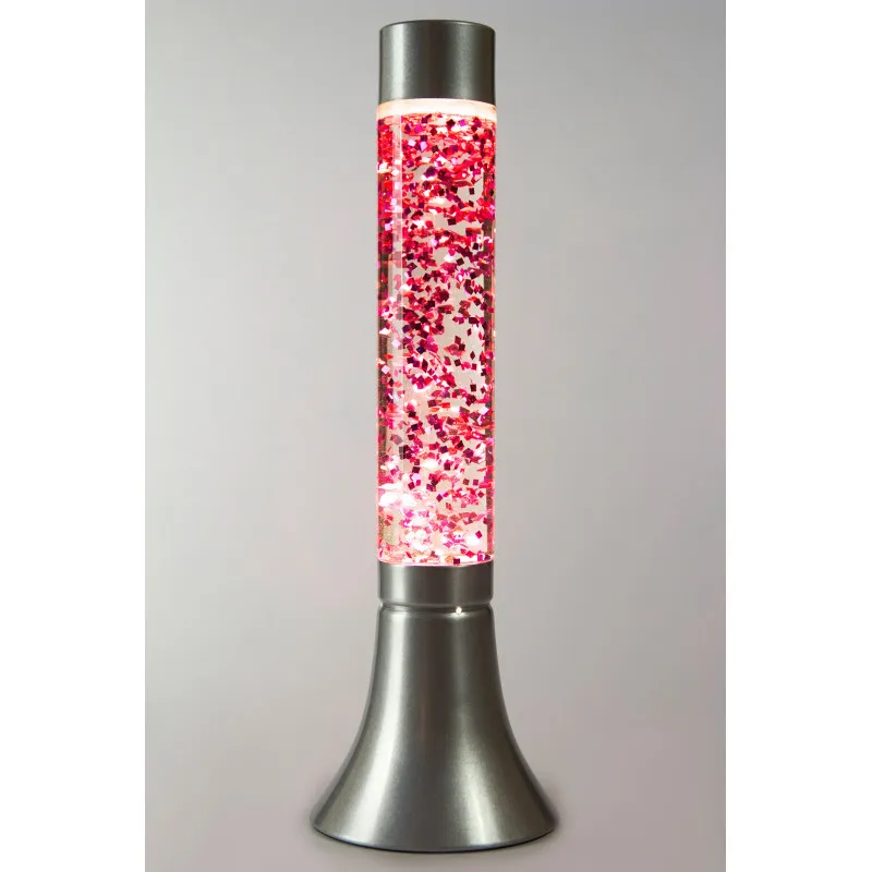 Lava-lamp 39 cm Cy pink/sequins (Glitter) | Лампы и освещение