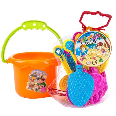 Children's beach toys Children's beach play water play sand toy car set Play beach outdoor toys 9 sets