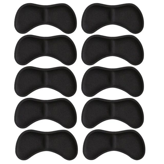 5 Pairs Sponge Heel Pads Adhesive Patch for Pain Relief High Heels Shoes Sticker Foot Care Liner Grips Insole Cushion Insert Pad 5pair Black