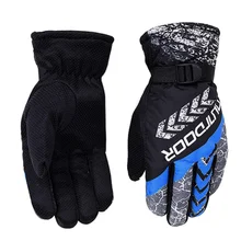 Мужские Водонепроницаемые зимние теплые лыжные перчатки ветрозащитные утолщенные перчатки для езды на мотоцикле сноуборде лыжные перчатки для спорта на открытом воздухе