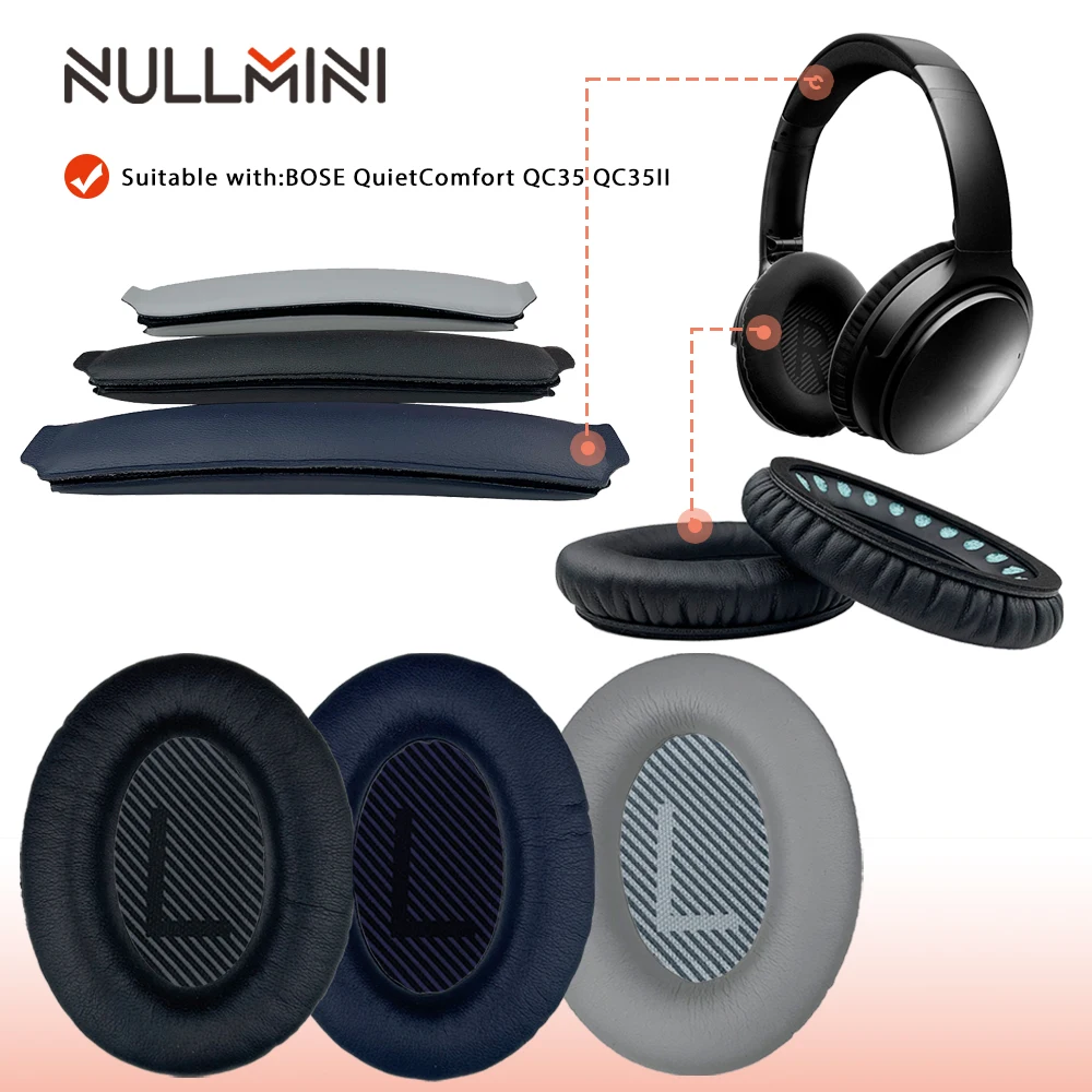 Premium Replacement Leather Earpads and Headband Earmuff