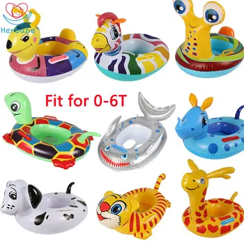 

Herbabe Baby Seat Float Summer Swimming Ring Inflatable Toddler Kids Swimming Pool Circle Ring Handle Float Water Sport for 0-6Y