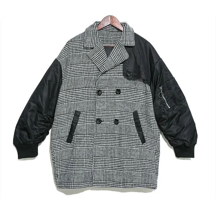 Max LuLu Роскошная Корейская уличная женская теплая одежда, Женские клетчатые зимние куртки, свободная ветровка, винтажное пальто с подкладкой размера плюс