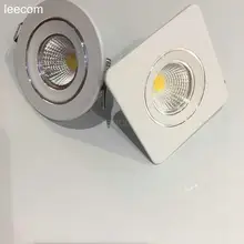 Cree Cob Светодиодный точечный мини-светильник 95/230 В 10 шт./лот, диаметр 75 мм, лампа для шкафа, 3 Вт, высокомощный светодиодный теплый белый внутренний светильник