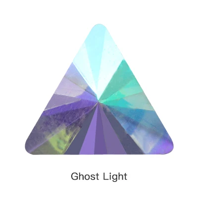 Ghost Light Симпатичная треугольная плоская задняя часть на хрустальных стразах с плоской задней частью каменное стекло украшение из страз идеально подходит для ногтей искусство ремесло - Цвет: Ghost Light
