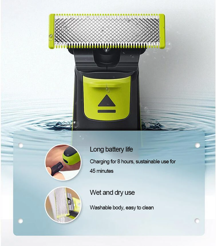 Philips OneBlade QP2527, электробритва, перезаряжаемая с NimH аккумулятором, поддержка влажной и сухой кожи, для Мужской бритвы