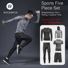 ROCKBROS Всесезонная одежда, костюм для бодибилдинга, йоги, на открытом воздухе, дышащее пальто, шорты, штаны для мужчин и женщин