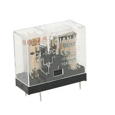 

DC 12V Coil 10A 220V AC 30V DC Power Relay 5 Pin SPDT G2R-1 JQX-14FC 1Z