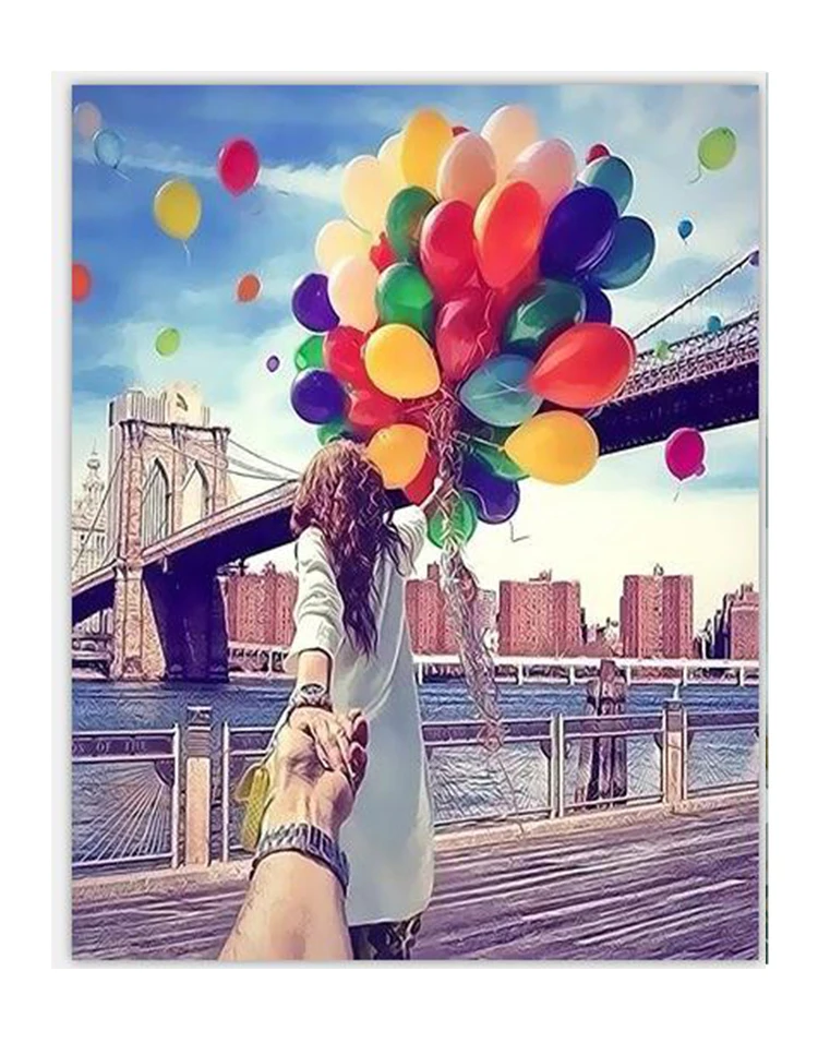 

Elephant Animal Framed Oil Pictures Painting By Numbers Wall Art Handwork Canvas Oil Painting DIY Home Living Room Decoration