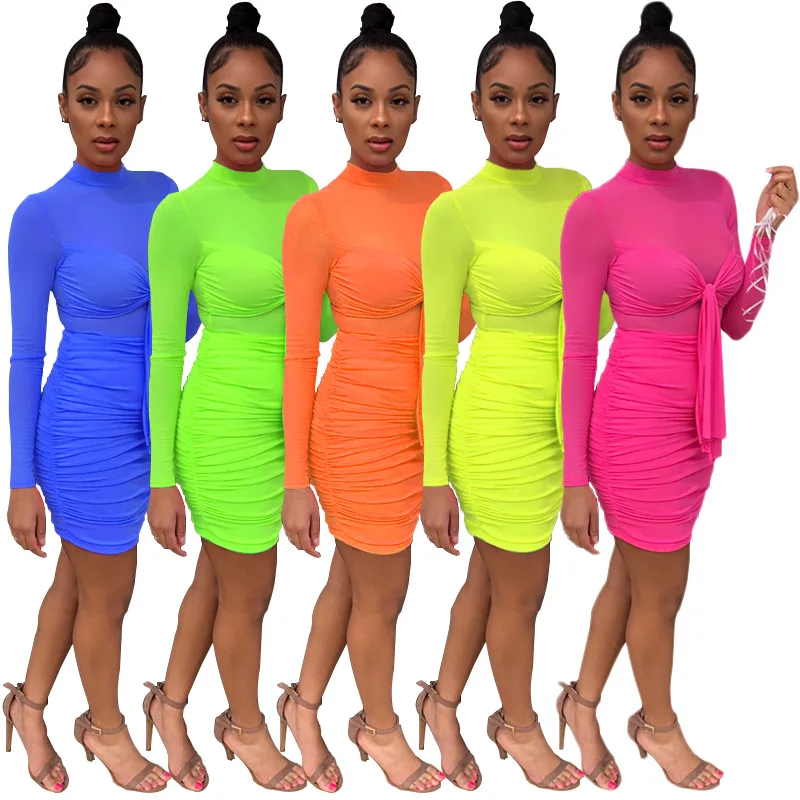 bright colored cocktail dresses