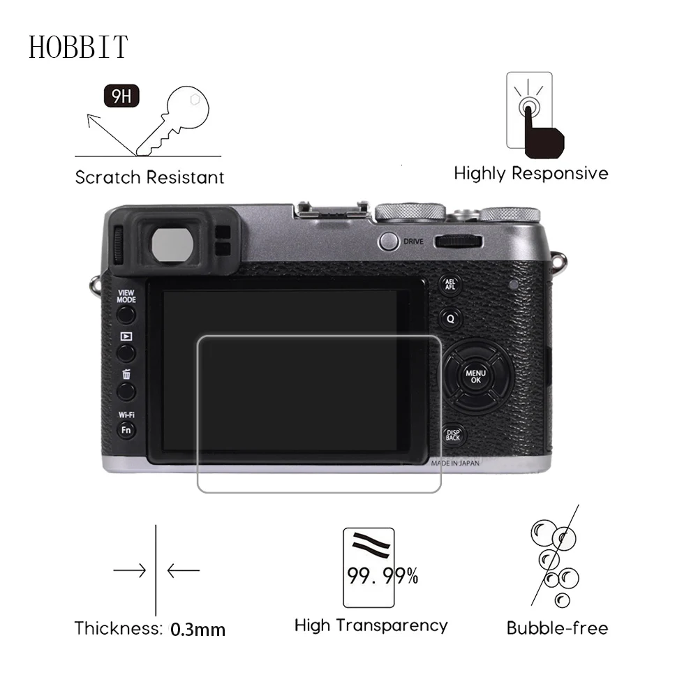 2 упаковки для цифровой камеры Fujifilm X-100T X-100F X100T X100F 0,3 мм 2.5D 9H прозрачная защитная пленка из закаленного стекла для ЖК-экрана