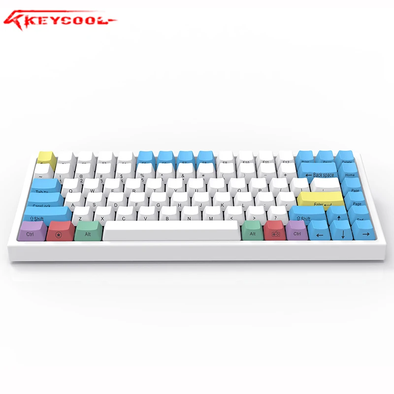 Keycool 84RGB подсветка механическая клавиатура PBT keycap Gateron переключатель ноутбука, проводная клавиатура. 84gaming офис